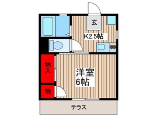 ツインリーフ新所沢の物件間取画像